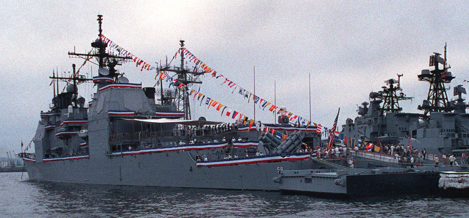 cg-59 uss princeton ticonderoga class guided missile cruiser aegis us navy vladivostok soviet union 122