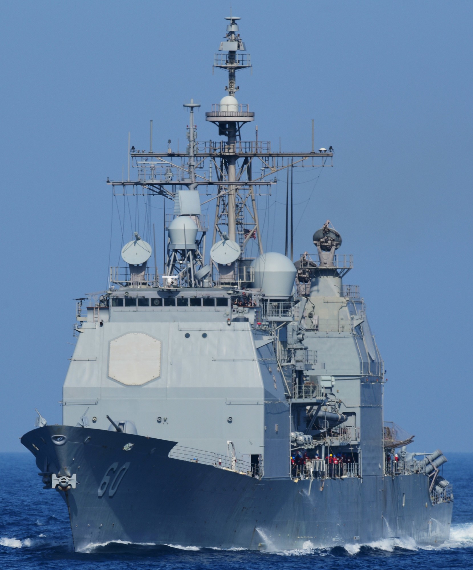 cg-60 uss normandy ticonderoga class guided missile cruiser aegis us navy mediterranean sea 68