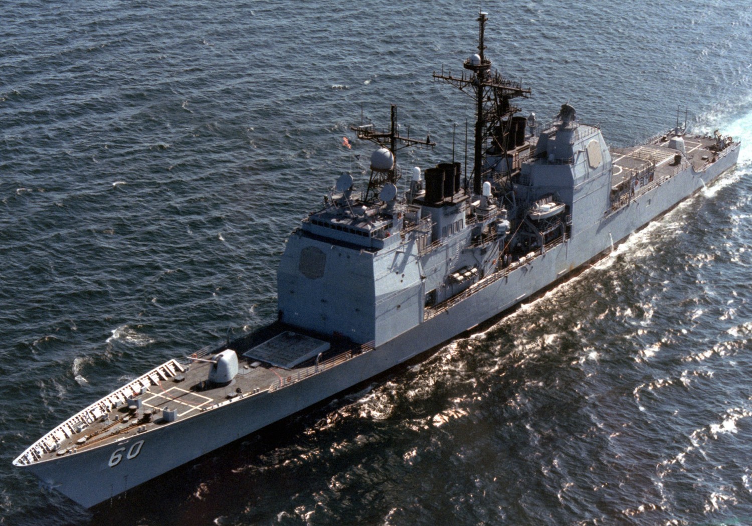 cg-60 uss normandy ticonderoga class guided missile cruiser aegis us navy sea trials bath 119