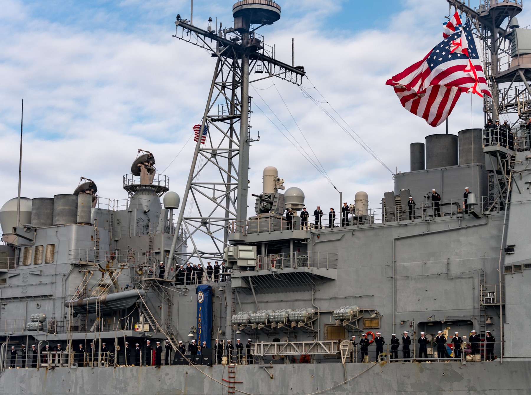 cg-60 uss normandy ticonderoga class guided missile cruiser returning naval station norfolk virginia 2024 168