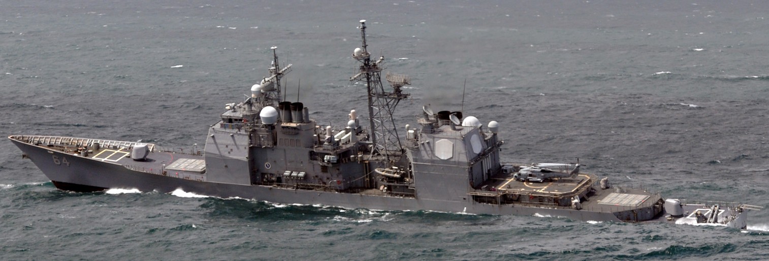 cg-64 uss gettysburg ticonderoga class guided missile cruiser aegis us navy saxon warrior atlantic ocean 45