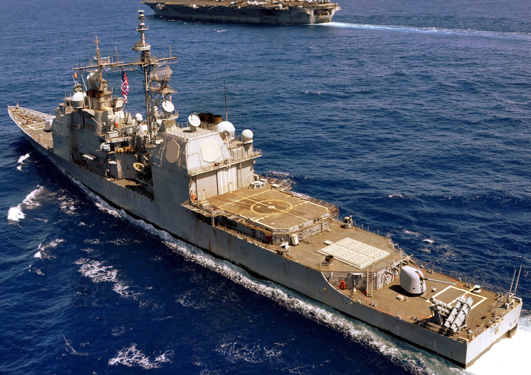 cg-65 uss chosin ticonderoga class guided missile cruiser aegis us navy south china sea 26