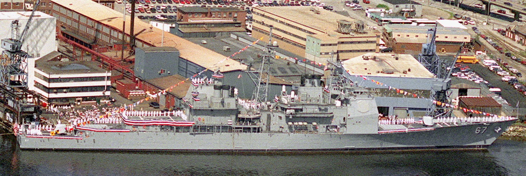 cg-67 uss shiloh ticonderoga class guided missile cruiser aegis us navy commissioning ceremony bath iron works maine 110