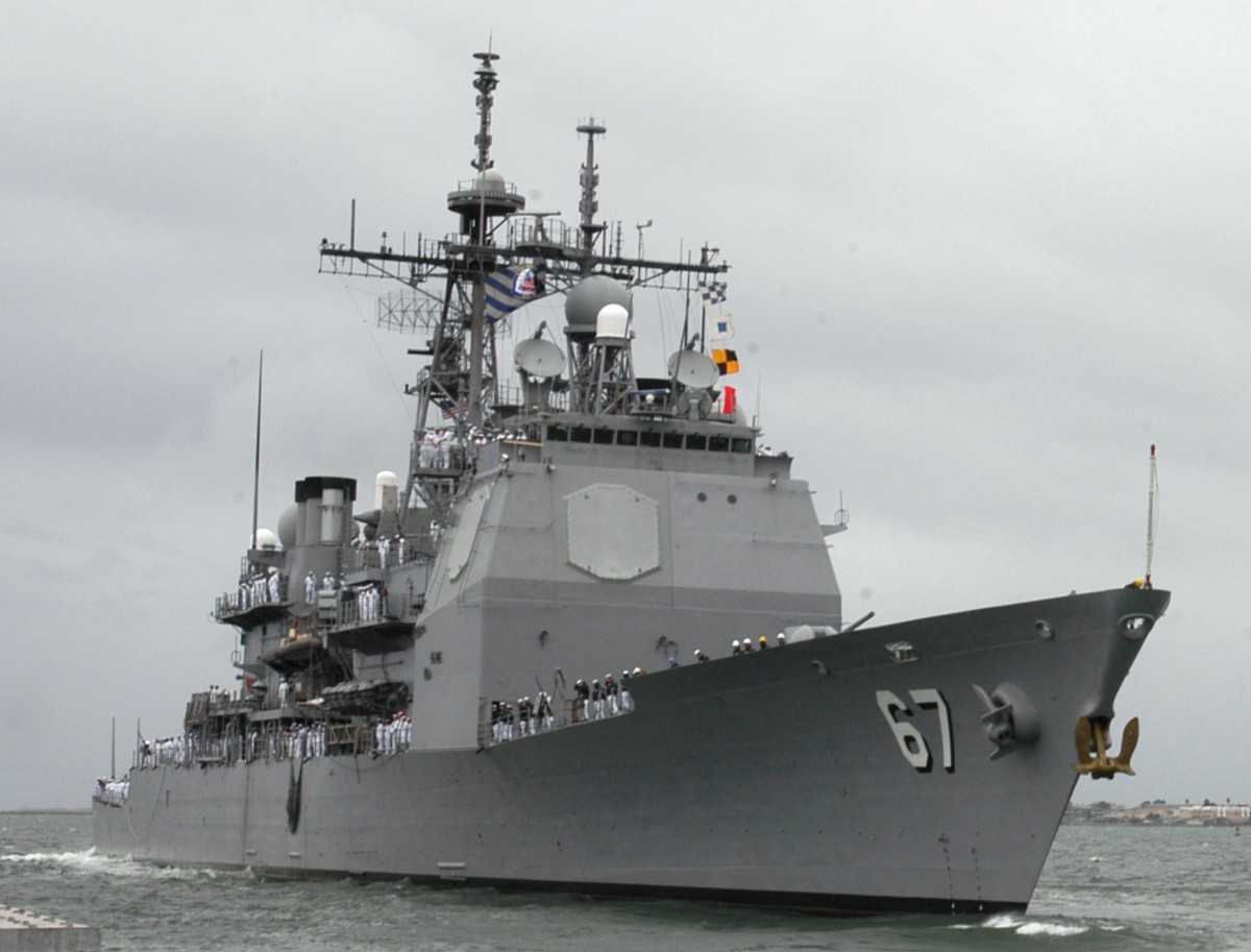 cg-67 uss shiloh ticonderoga class guided missile cruiser aegis us navy naval base san diego 124
