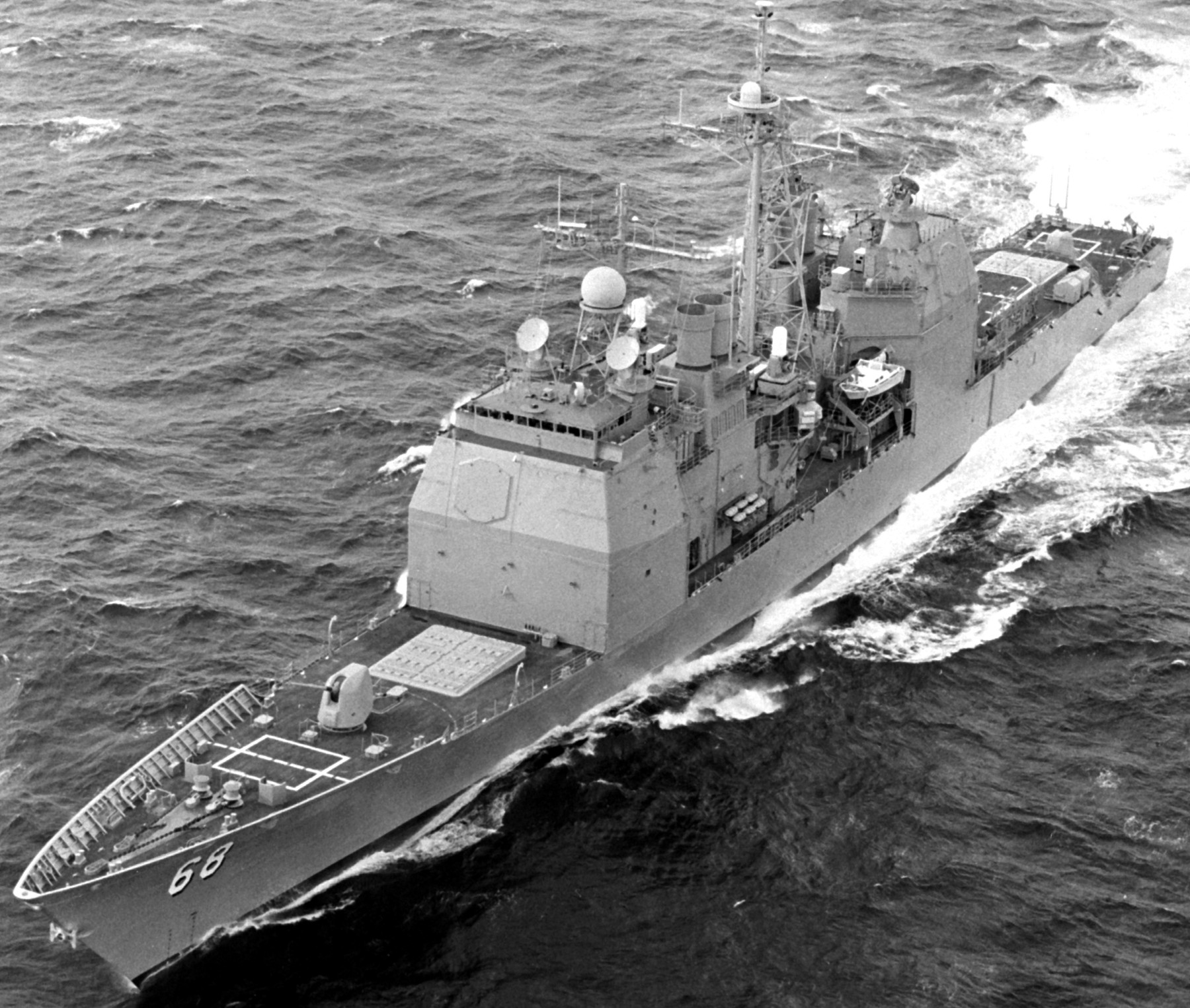 cg-68 uss anzio ticonderoga class guided missile cruiser aegis us navy sea trials 66