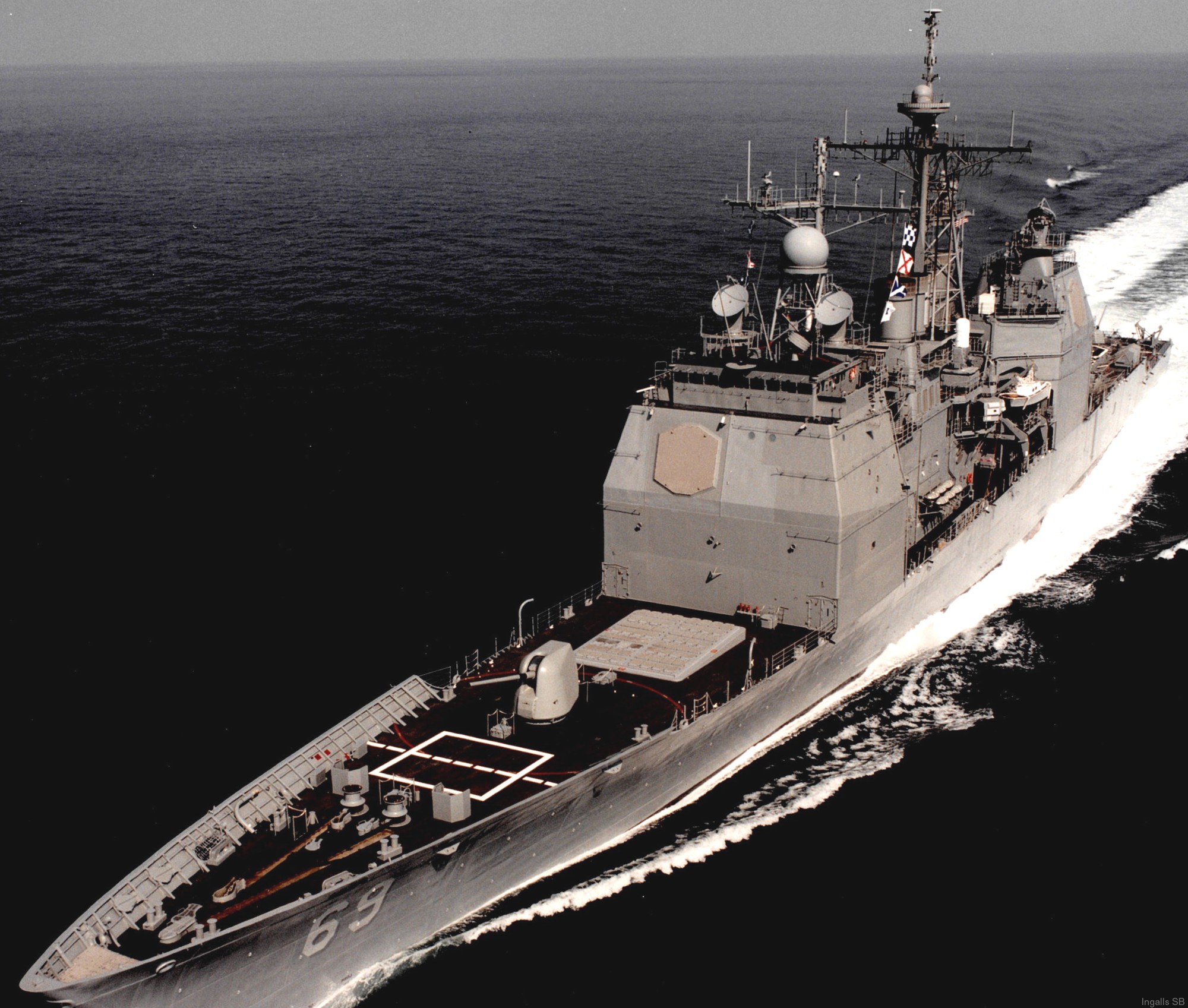 cg-69 uss vicksburg ticonderoga class guided missile cruiser us navy 63 trials ingalls shipbuilding