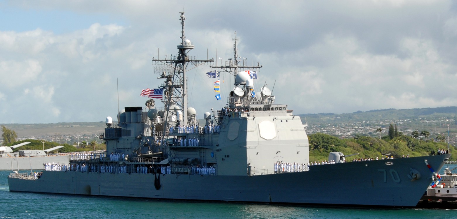 cg-70 uss lake erie ticonderoga class guided missile cruiser navy 56 pearl harbor hawaii