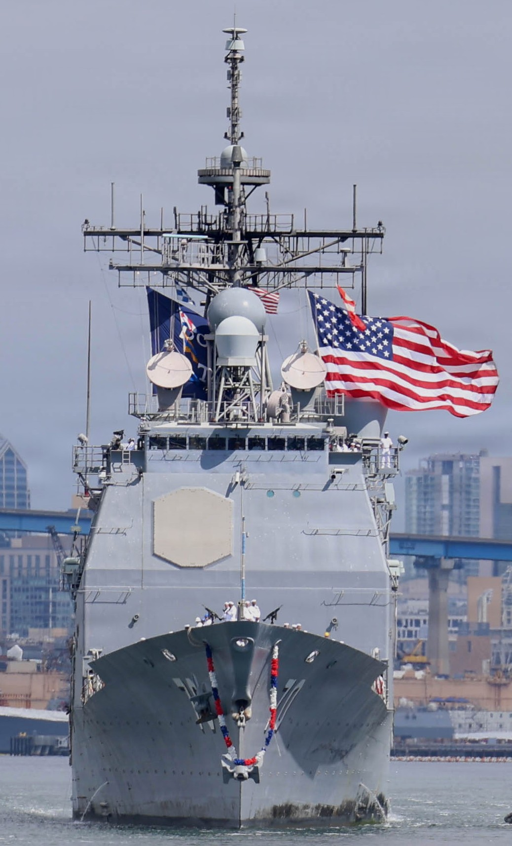uss lake erie cg-70 guided missile cruiser returning naval base san diego final deployment 2026 145