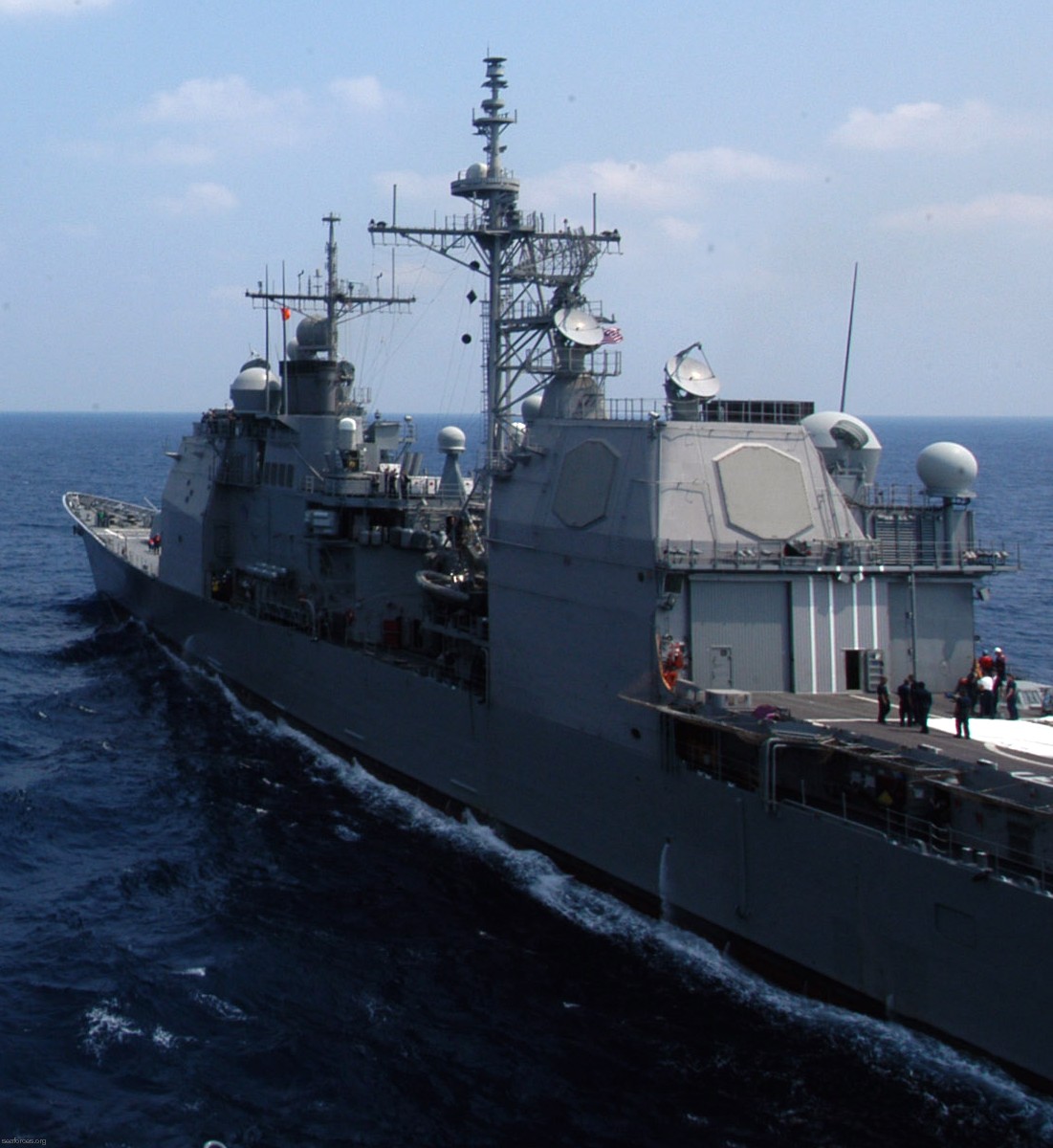 cg-71 uss cape st. george ticonderoga class guided missile cruiser us navy 61 atlantic ocean