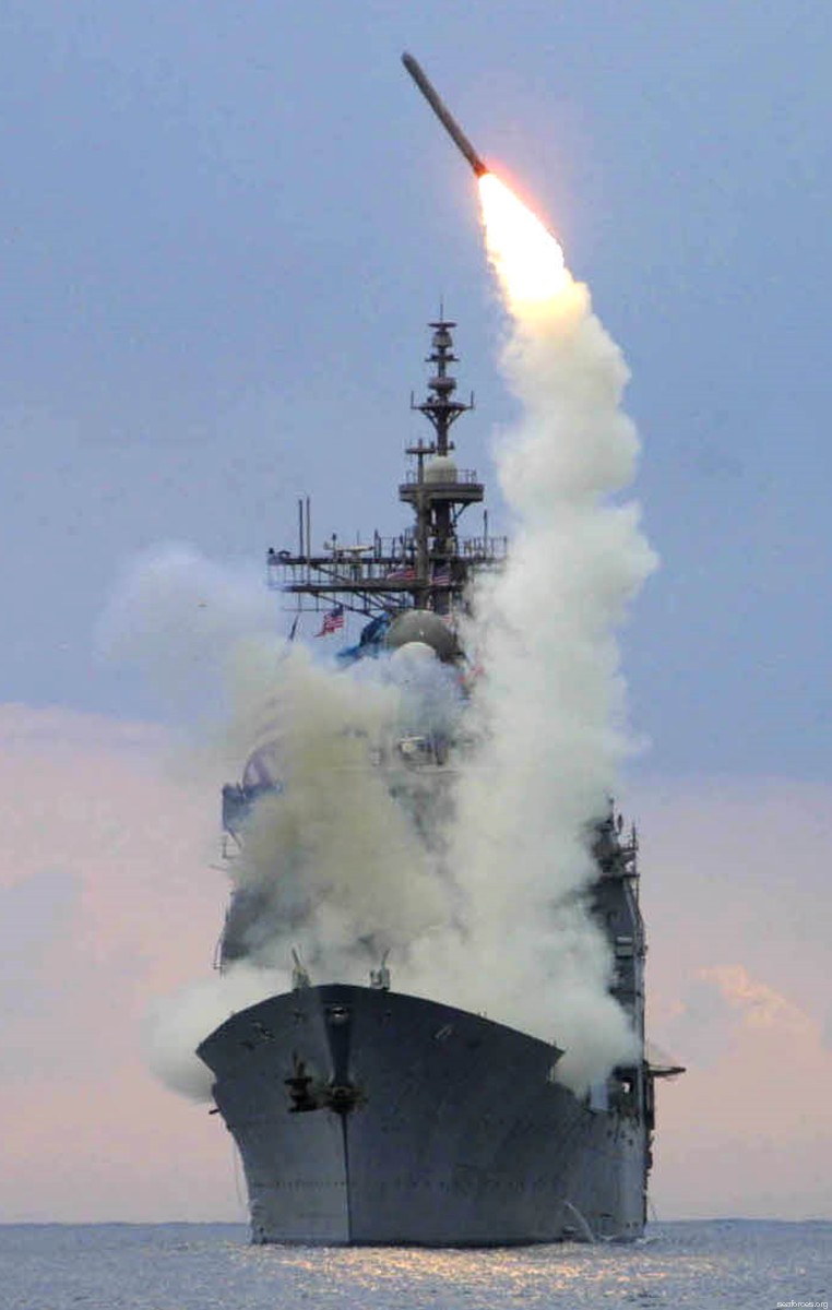 cg-71 uss cape st. george ticonderoga class guided missile cruiser us navy 66 tomahawk tlam bgm-109 launch