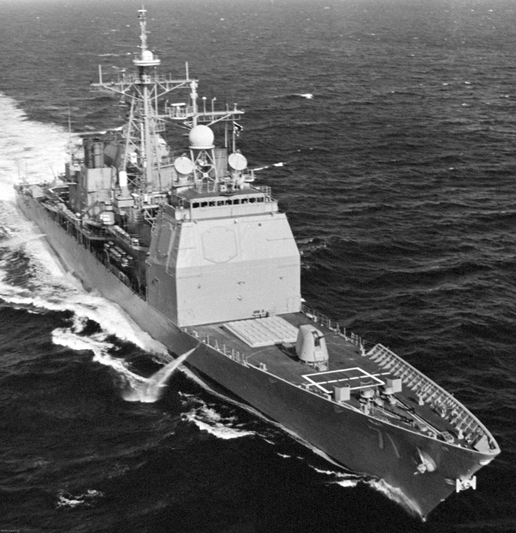 cg-71 uss cape st. george ticonderoga class guided missile cruiser us navy 72 acceptance trials 1993