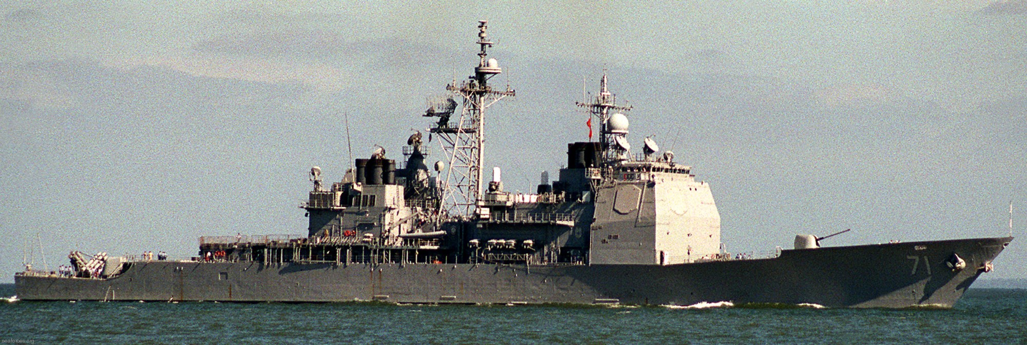 cg-71 uss cape st. george ticonderoga class guided missile cruiser us navy 74