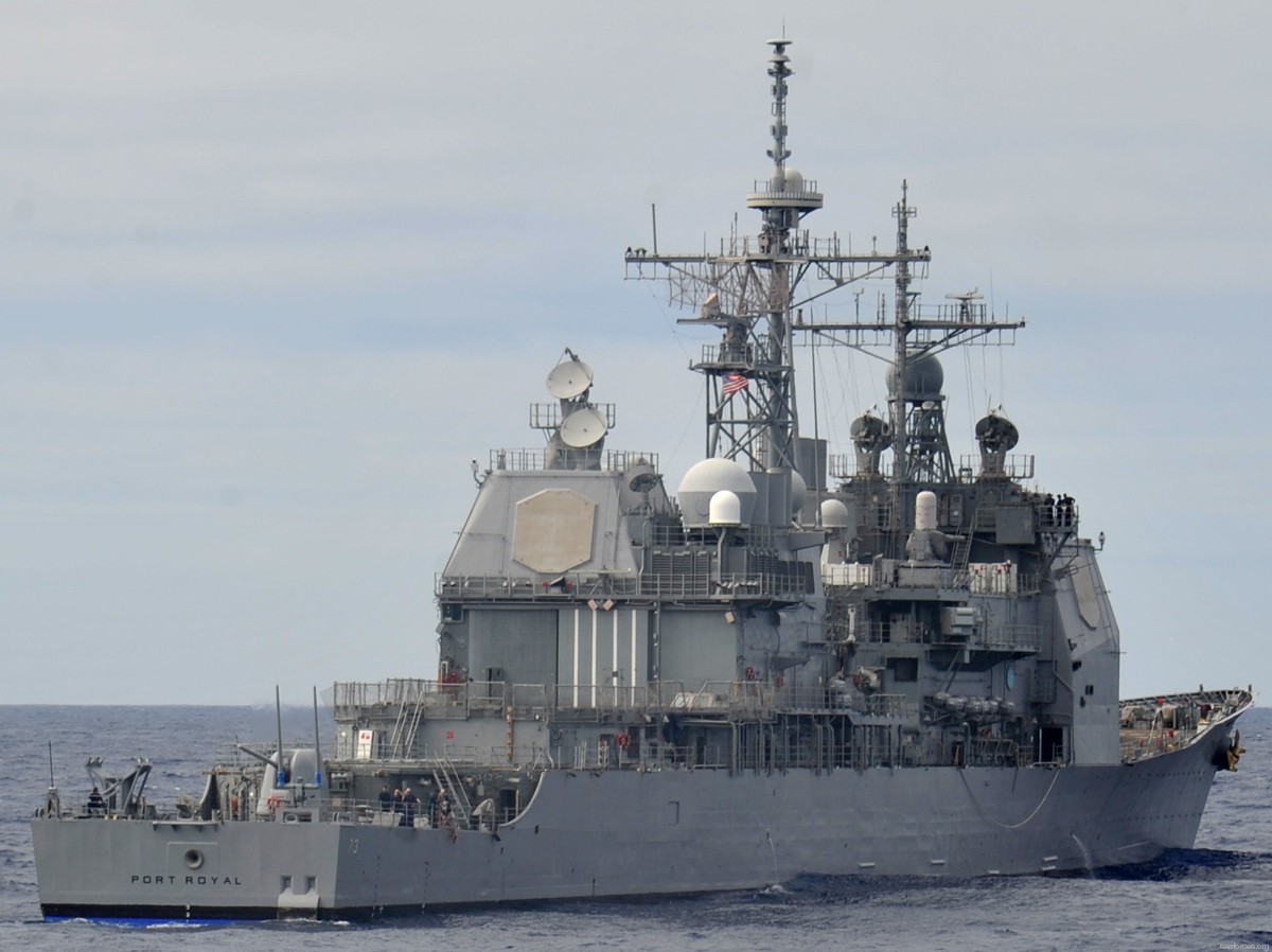 cg-73 uss port royal ticonderoga class guided missile cruiser navy 10 exercise koa kai 2014