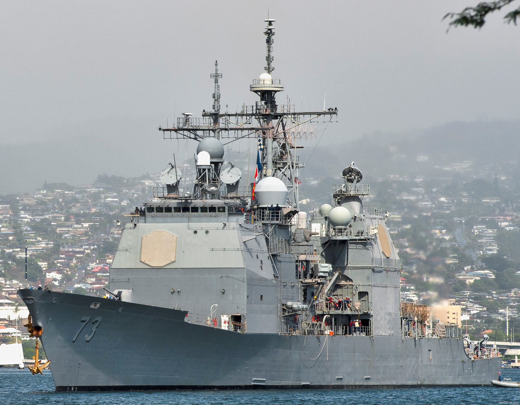 cg-73 uss port royal ticonderoga class guided missile cruiser navy 11 joint base pearl harbor hickam hawaii