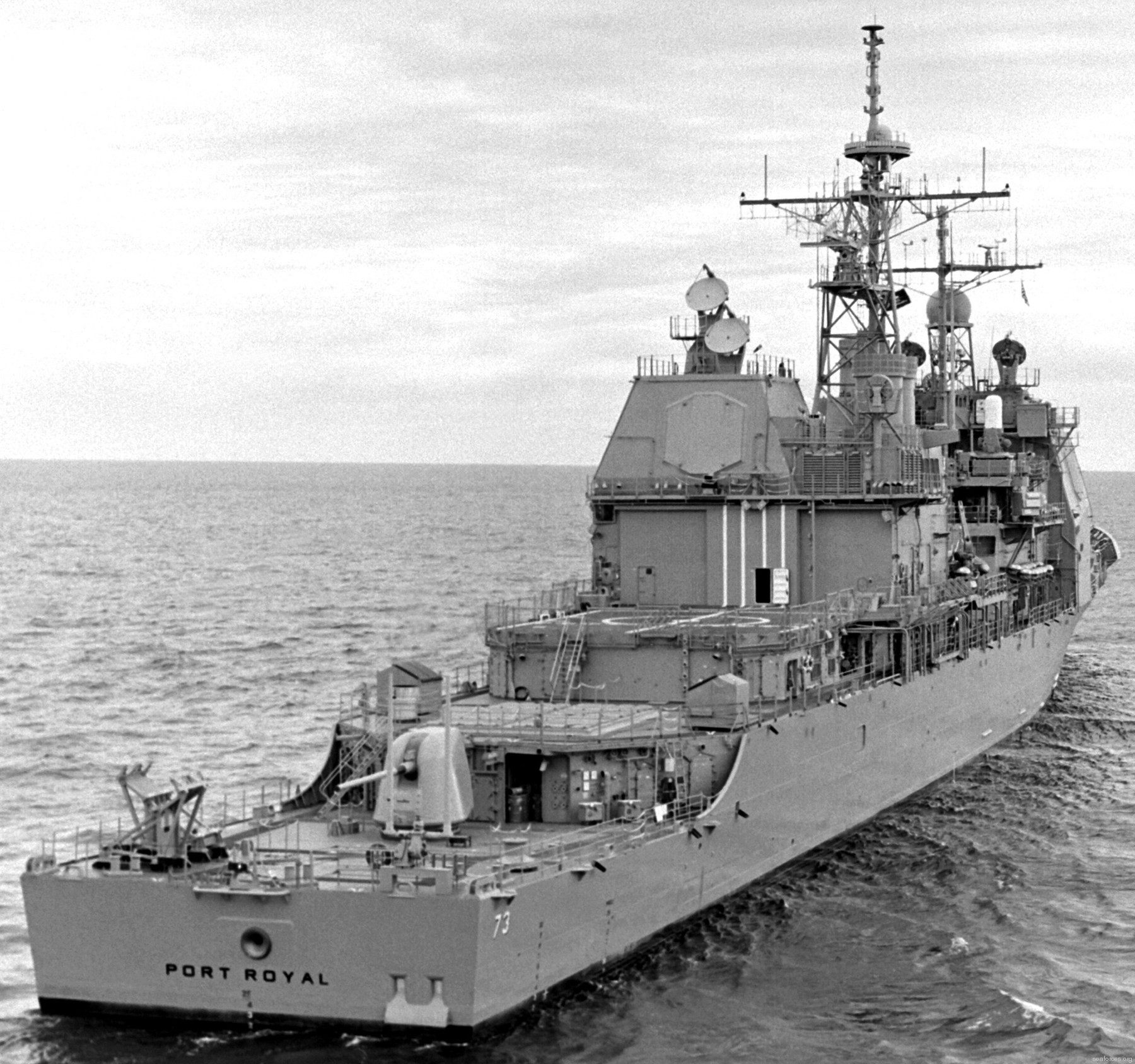 cg-73 uss port royal ticonderoga class guided missile cruiser navy 44 trials