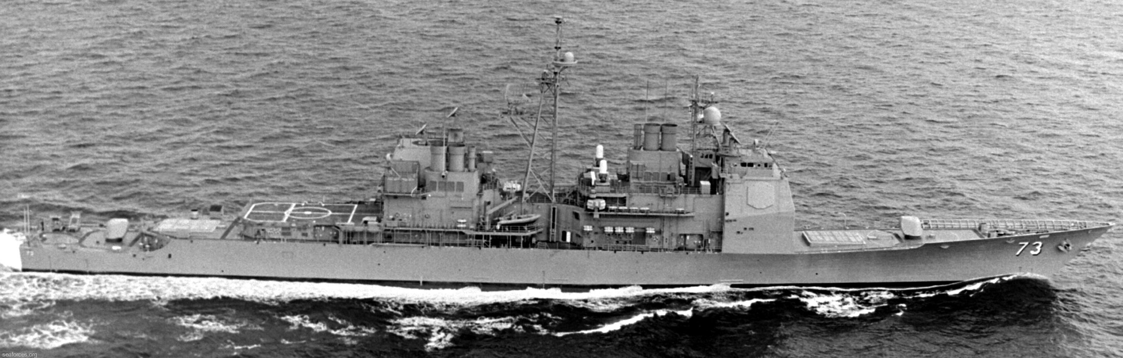 cg-73 uss port royal ticonderoga class guided missile cruiser navy 45