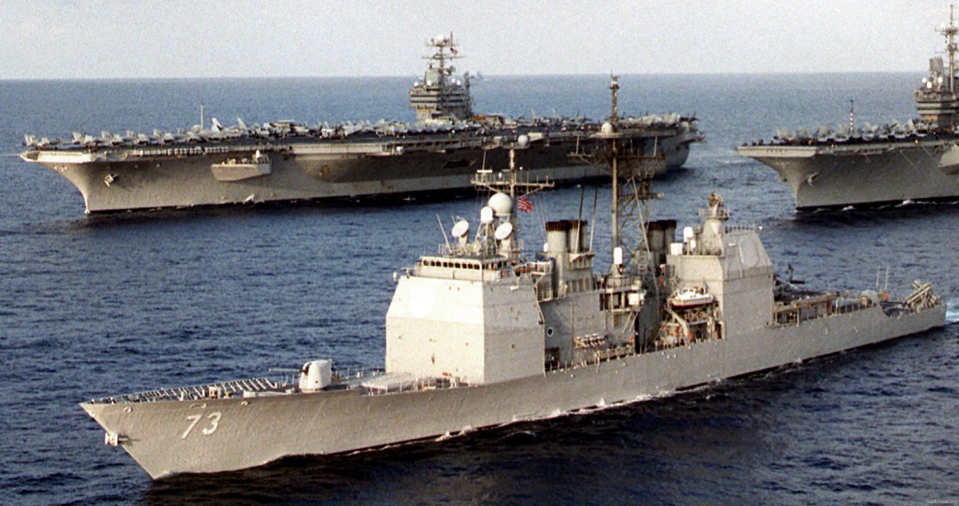 cg-73 uss port royal ticonderoga class guided missile cruiser navy 56 exercise valiant blitz 1997