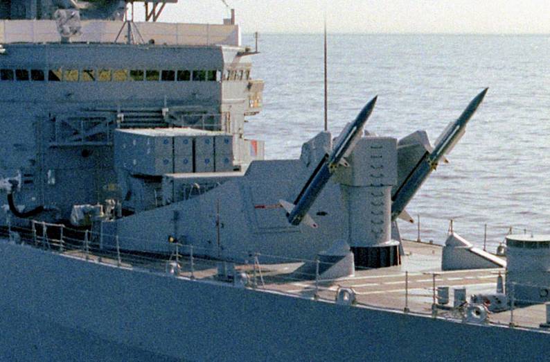 leahy class guided missile cruiser armament mk. 10 missile launcher mk. 16 asroc launcher