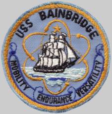 USS Bainbridge CGN 25 - patch crest insignia
