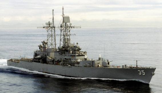USS Truxtun CGN 35 - guided missile cruiser - US Navy