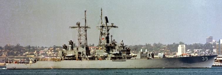 USS Truxtun CGN 35 guided missile cruiser - US Navy