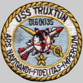 USS Truxtun DLGN 35 - patch crest insignia