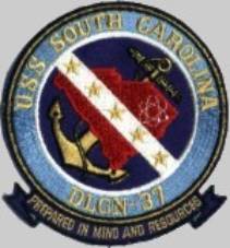 USS South Carolina DLGN 37 - patch crest insignia