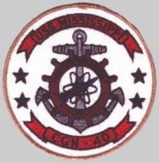 USS Mississippi CGN 40 - patch crest insignia
