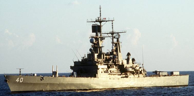USS Mississippi CGN 40 underway during Operation Desert Storm 1991