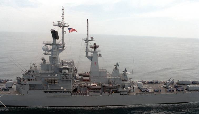 USN Navy USS ARKANSAS CGN-41 Naval Ship Photo Print