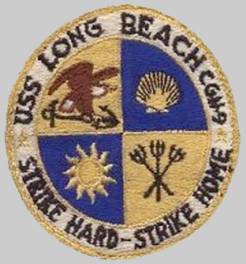 USS Long Beach CGN DLGN 9 - patch crest insignia