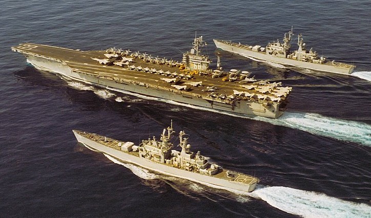 USS California (CGN36) USS Nimitz (CVN 68) and USS South Carolina (CGN 37)