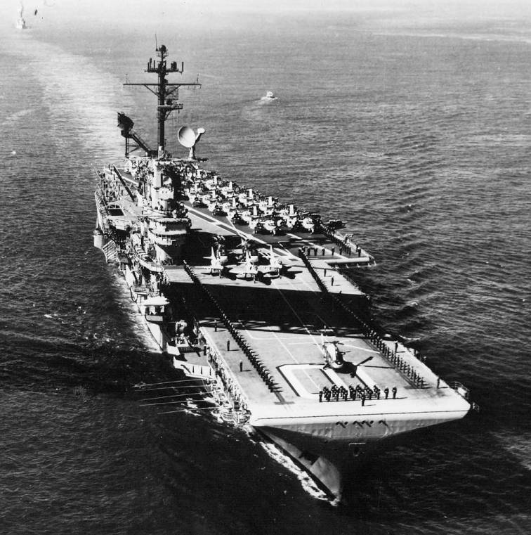 cva cvs-10 uss yorktown essex class aircraft carrier us navy 1964