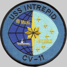 cva 11 uss intrepid insignia crest patch badge essex class aircraft carrier us navy
