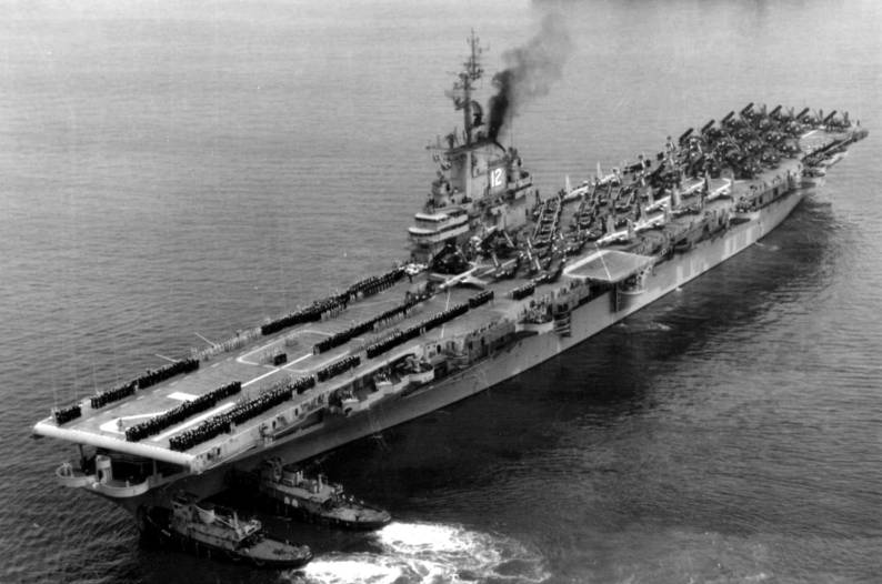 cva-12 uss hornet carrier air group cvg-7 1955