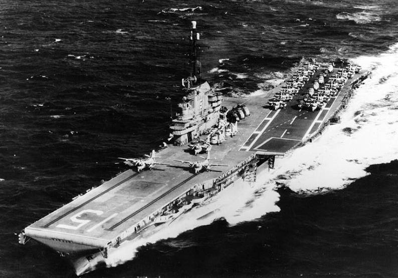 cva cvs-15 uss randolph essex class aircraft carrier 1959