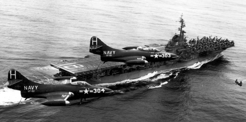 cva 18 uss wasp carrier air group cvg-15