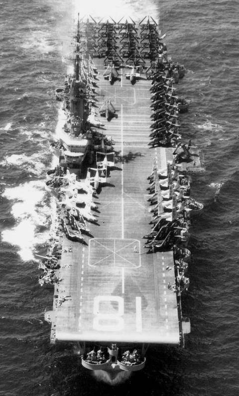 cva 18 uss wasp cvg-17 1954