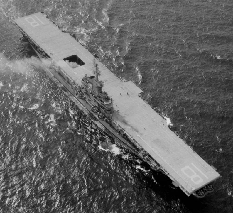 cv-18 uss wasp essex class aircraft carrier us navy
