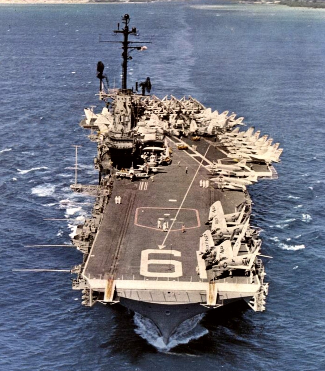 cva-19 uss hancock cv essex class aircraft carrier air group cvg-21 us navy 03a pearl harbor hawaii