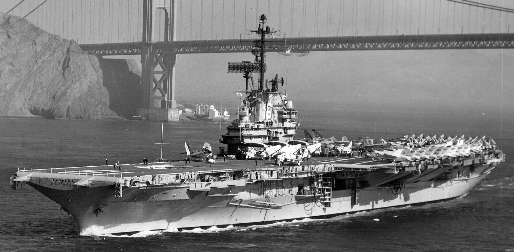 cva-19 uss hancock cv essex class aircraft carrier air group cvg-21 us navy 77 san francisco