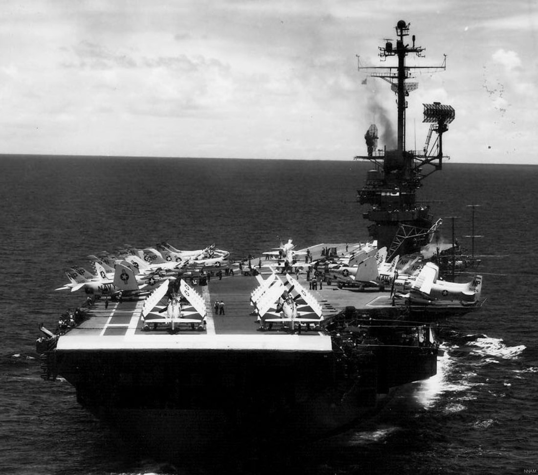 cva-19 uss hancock cv essex class aircraft carrier air group cvg-21 us navy 84