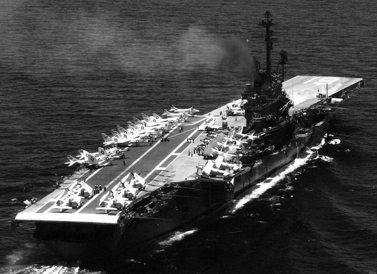 cva-19 uss hancock cv essex class aircraft carrier air group cvg-21 us navy 90