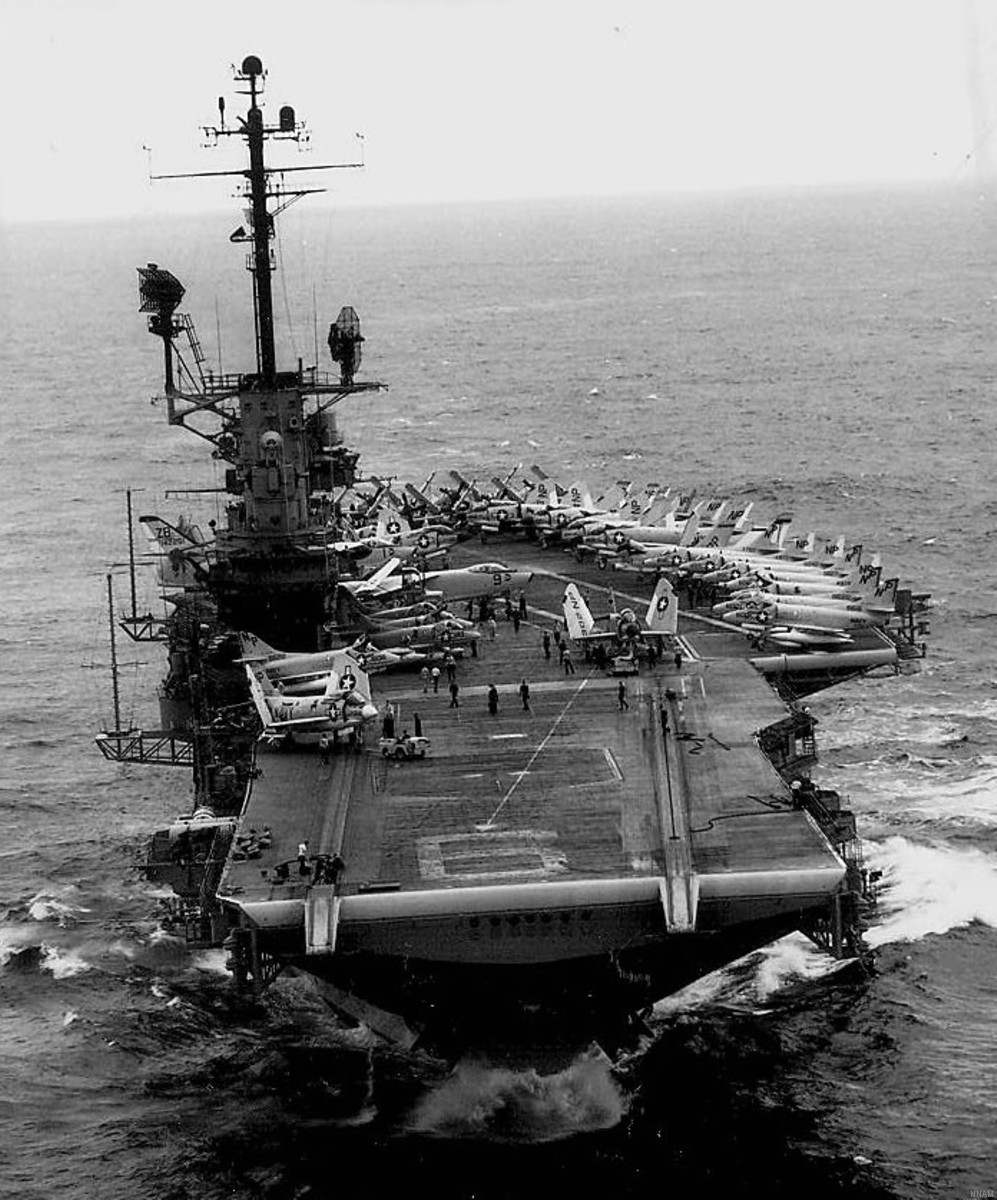cva-19 uss hancock cv essex class aircraft carrier air group cvg-21 us navy 91