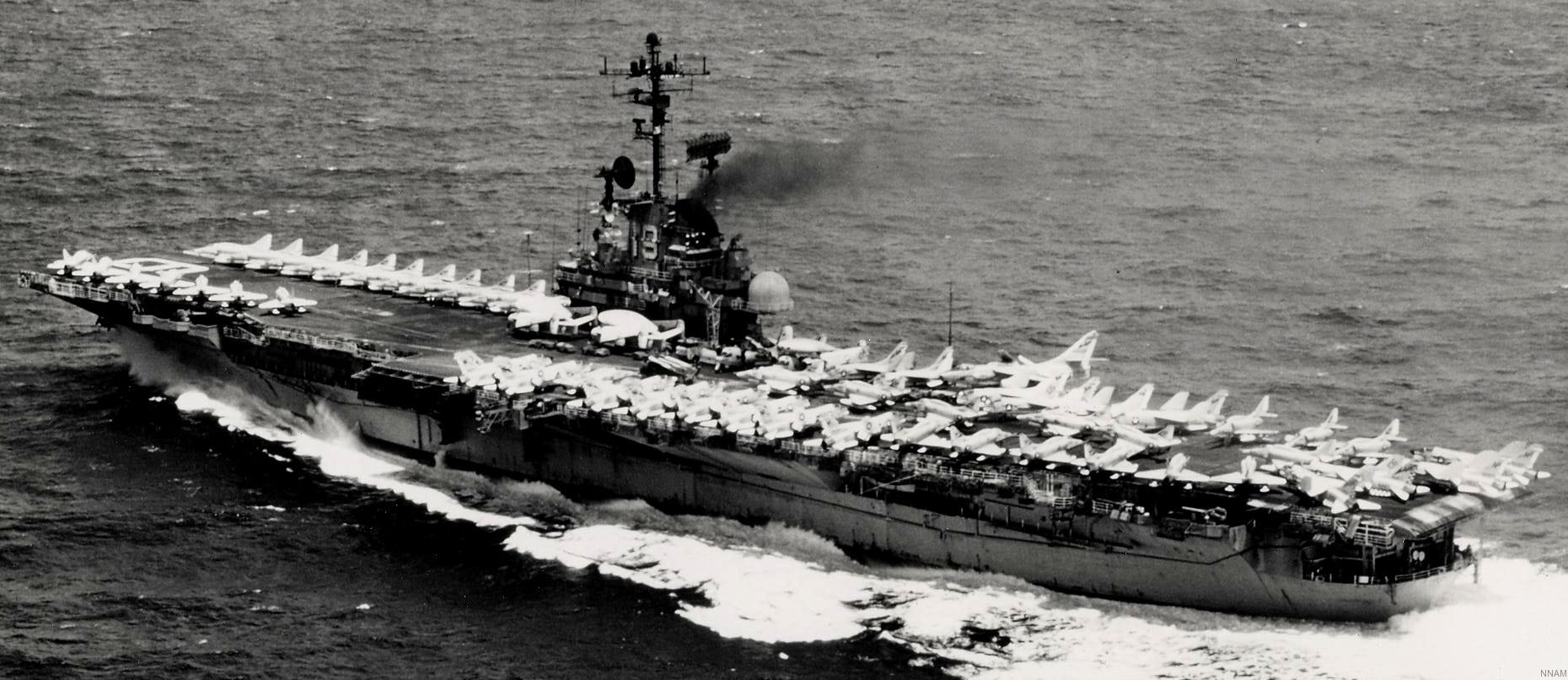 cva-19 uss hancock cv essex class aircraft carrier air wing cvw-21 us navy 100