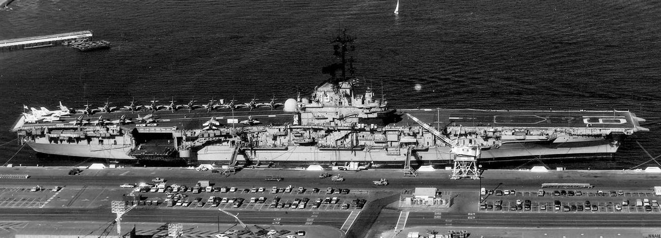 cva-19 uss hancock cv essex class aircraft carrier air wing cvw-21 us navy 102 nas north island california