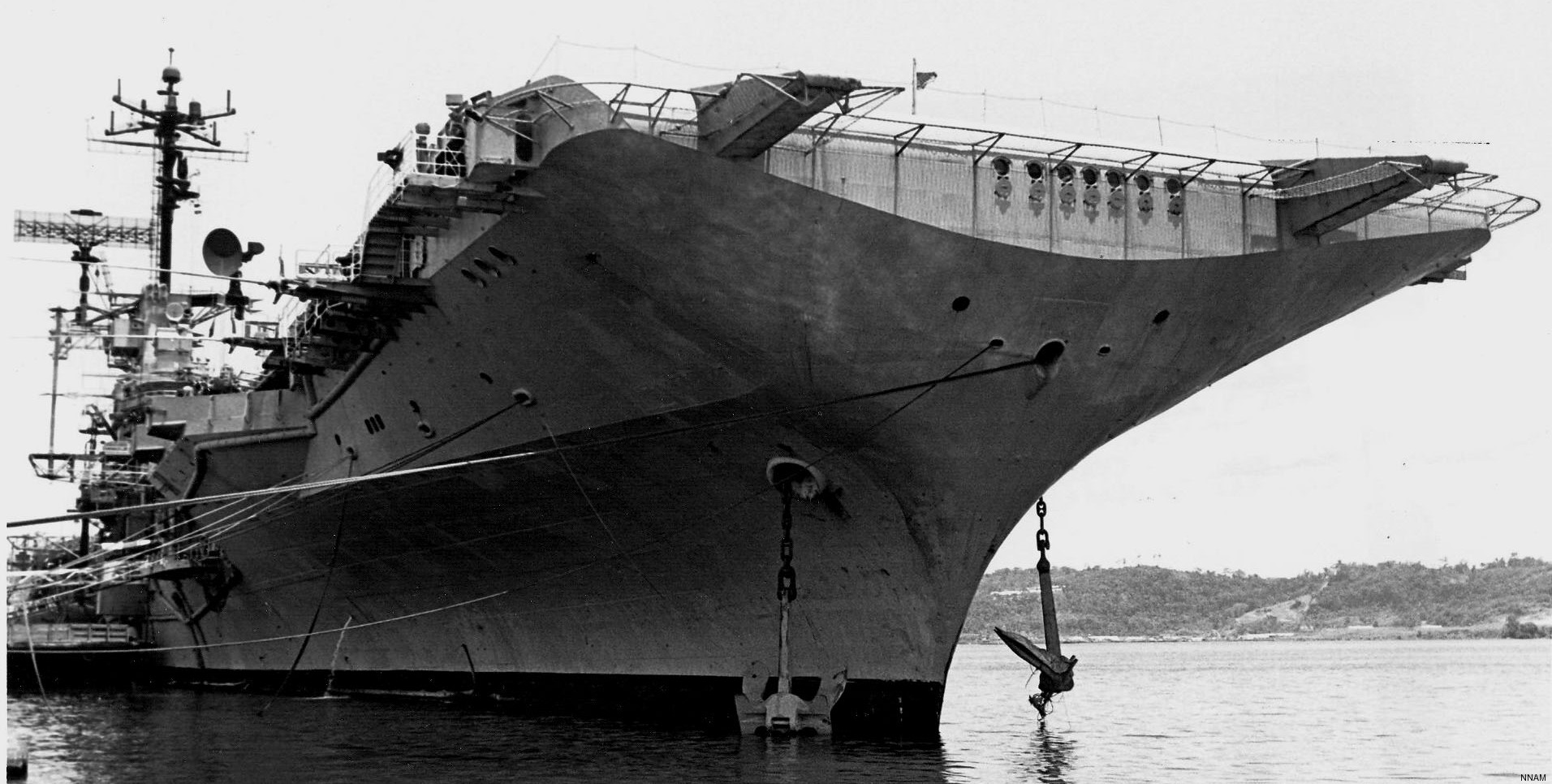 cva-19 uss hancock cv essex class aircraft carrier us navy operation frequent wind evacuation saigon vietnam 1975 109 subic bay philippines