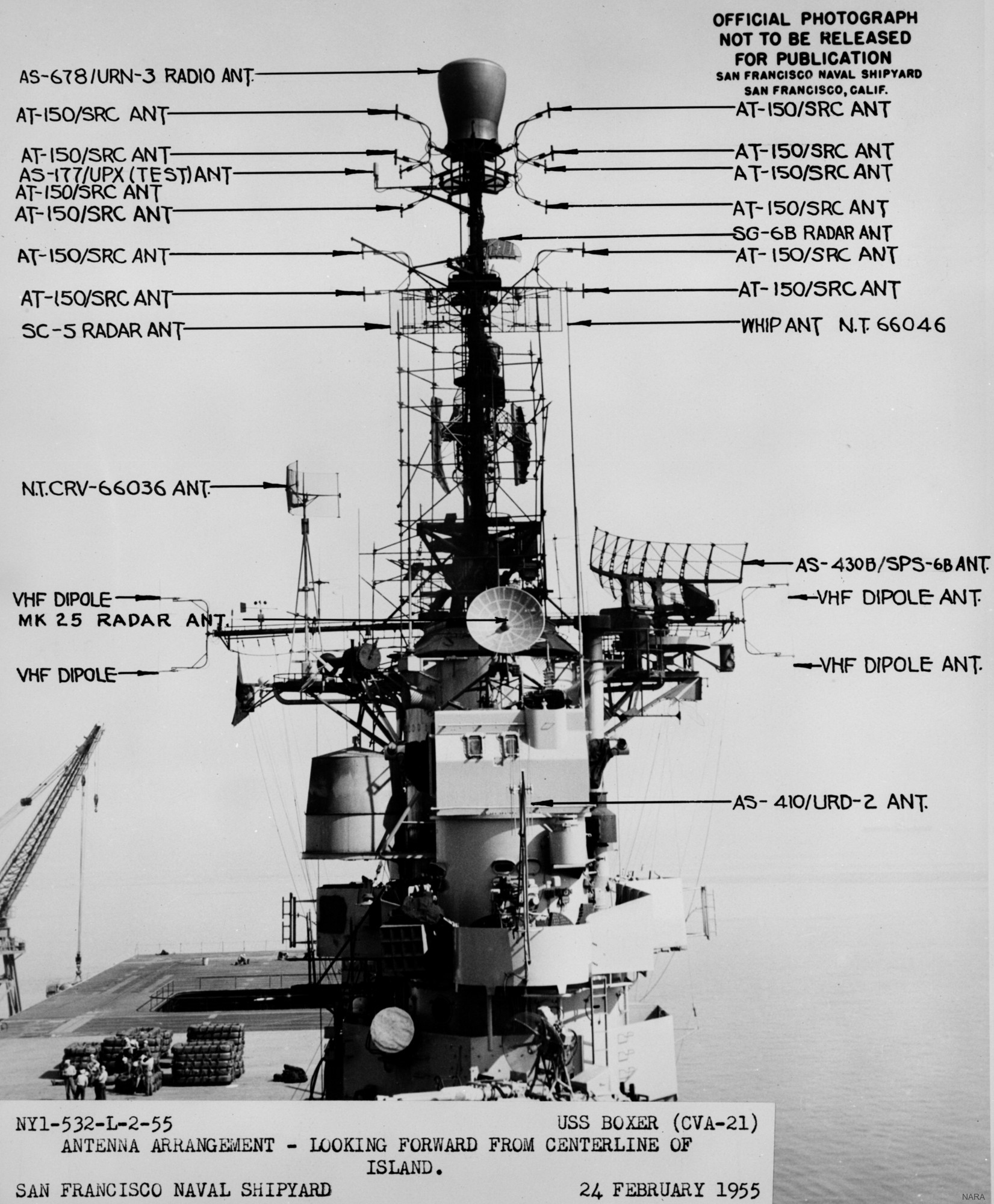 cva-21 uss boxer essex class aircraft carrier us navy cvg san francisco naval shipyard 27