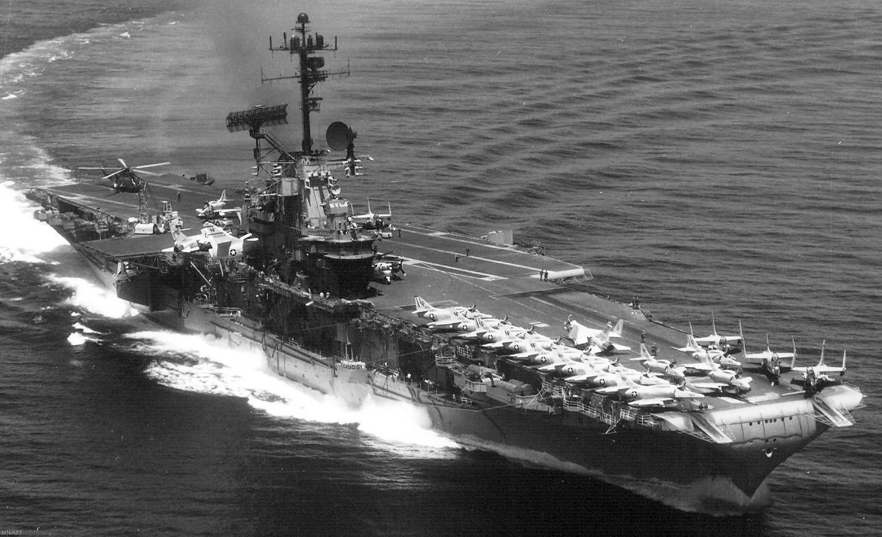 cva-31 uss bon homme richard essex class aircraft carrier air wing cvw-5 81 gulf of tonkin