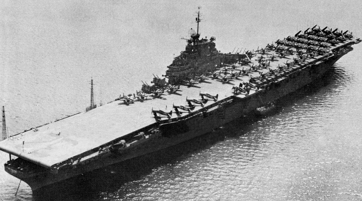 cva-32 uss leyte essex class aircraft carrier air group cvg-18 12